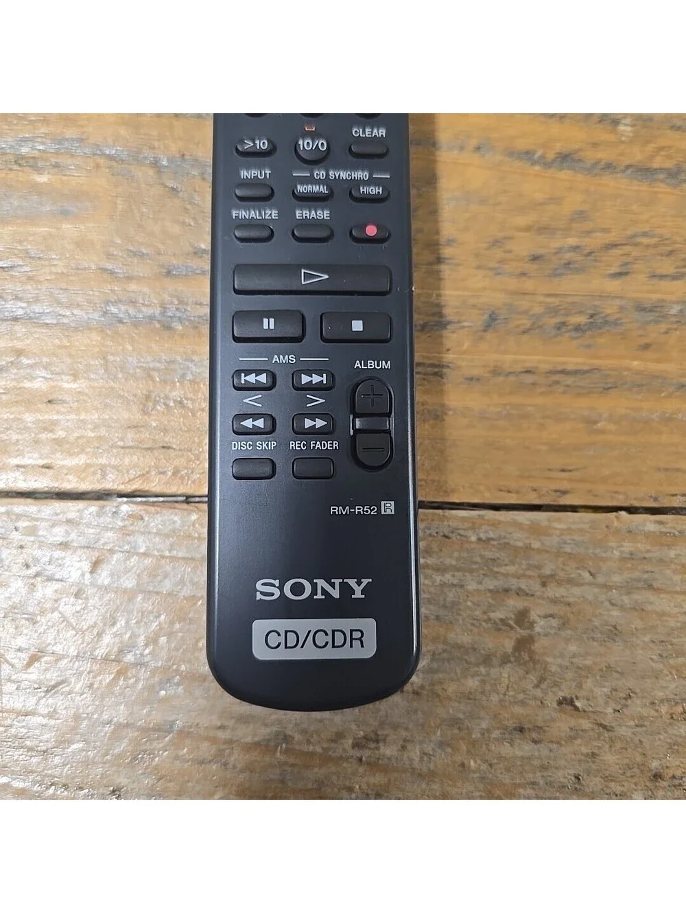 Sony RM-R52 CD/CDR Remote Control RCDW100 RCDW2000ES RCDW500 RCDW500C TESTED